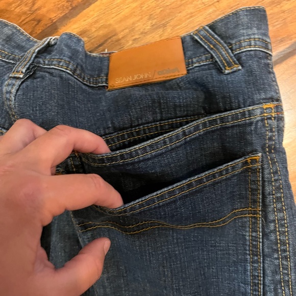 Sean John mens jeans tag 34 (35x34) blue cotton baggy Relaxed Straight hip hop - Picture 11 of 12